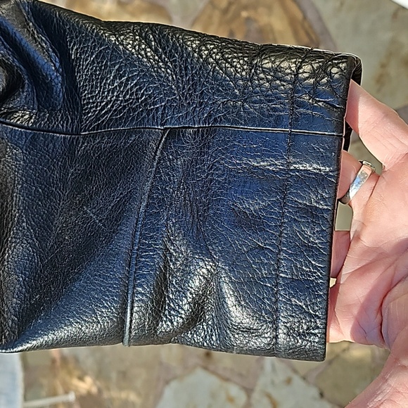 Men's ANDREW MARC Additions Saks Fifth Ave Black Leather lined Jacket Coat M - Picture 4 of 16